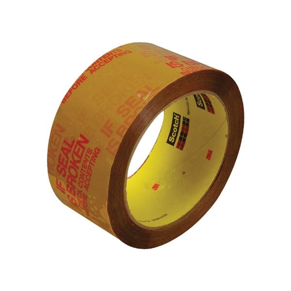 3M 2'' x 55 yds. Tan 3M 3732 Pre-Printed Carton Sealing Tape, 36PK BUY00023190 - main